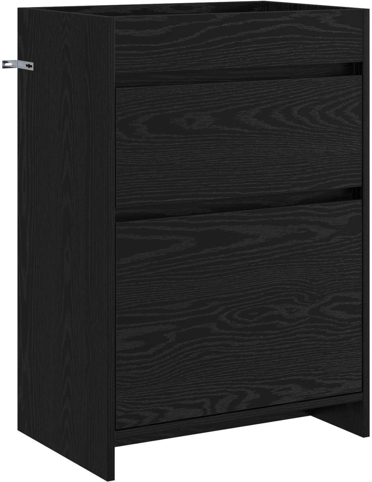 vidaXL vidaXL Szafka pod zlewem w łazience Czarny dąb 56 x 37,5 x 81 cm