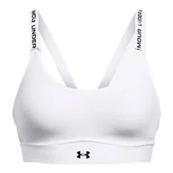 Biustonosze - Biustonosz damski Under Armour Infinity Mid 2.0 Bra White L D-DD - miniaturka - grafika 1