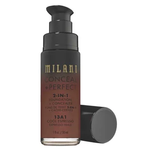 Milani Milani COOL ESPRESSO Conceal + Perfect 2-in-1 Foundation + Concealer Podkład 30ml - Podkłady do twarzy - miniaturka - grafika 2