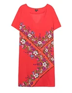 Sukienki - Desigual Sukienka damska Damis, czerwony (Rojo Clavel 3036), 36 - miniaturka - grafika 1