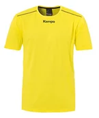 Koszulki i topy damskie - Kempa piłka ręczna poliester koszulka krótki rękaw trening top okrągły dekolt dzieci żółty rozmiar 152 - miniaturka - grafika 1