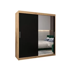 Szafa przesuwna garderoba TOKYO 2 180 gł. 62 Artisan / Czarny - Szafy - miniaturka - grafika 1