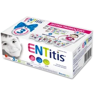 Przeziębienie i grypa - Zestaw ENTitis dla dzieci powyżej 3 roku życia, smak truskawkowy, 3 x 30 pastylek do ssania + gra karciana - miniaturka - grafika 1