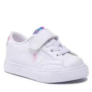 Buty dla dziewczynek - Sneakersy Polo Ralph Lauren - Theron IV Ps RF103549 M White/Iridscnt/Pk - grafika 1