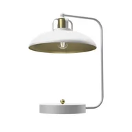 Lampy stojące - Milagro Lampka biurkowa FELIX WHITE/GOLD 1xE27 MLP7706 - miniaturka - grafika 1