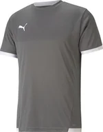 Koszulki męskie - Koszulka męska Puma teamLIGA Jersey szara 704917 13 XL - miniaturka - grafika 1