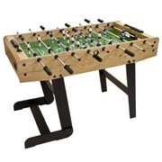 Piłkarzyki - MAX Piłkarzyki stół piłkarski BELFAST 121 x 101 x 79 cm jasne drewo - miniaturka - grafika 1