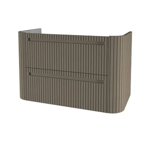 Szafka łazienkowa pod umywalkę Devo Gloria 2.0 70 cm ryflowana stone grey supermatt GL2-SU2S70-2-F111 - Szafki łazienkowe - miniaturka - grafika 1