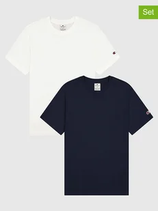 Champion Koszulki (2 szt.) w kolorze granatowym i białym - Koszulki męskie - miniaturka - grafika 1
