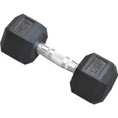 Hantle i ciężarki - UPOMINKARNIA Hantla gumowa Hex 12kg eb fit 1015224-0 - miniaturka - grafika 1