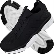 Sneakersy damskie - Buty sportowe damskie czarne Sneakersy Big Star lekkie Wiosna LL274A146 39 - miniaturka - grafika 1