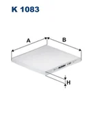 Filtry kabinowe - FILTRON Filtr kabinowy K1083 - miniaturka - grafika 1