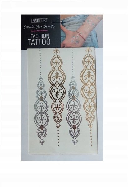 ESTETICA Art Look Fashion Tattoo tatuaż metaliczny