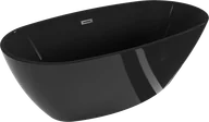 Wanny - Mexen Eris wanna wolnostojąca 170 x 80 cm, czarna, przelew gun metal szczotkowany - 53441708070-95 - miniaturka - grafika 1
