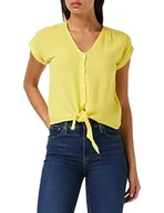 Bluzki damskie - MUSTANG Damski styl ELSA Knotted Blouse bluzka, Green Sheen 6065, 38, Green Sheen 6065, 38 - miniaturka - grafika 1