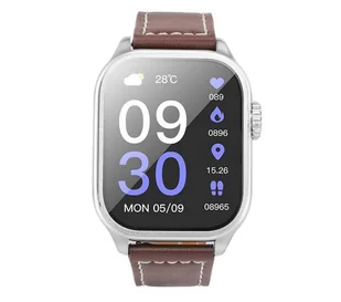 Hoco Y17 Srebrny/Brązowy - Smartwatch - miniaturka - grafika 1