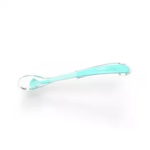 Babyono Miękka łyżeczka silikonowa dla niemowląt BABYS SMILE MIĘTOWY - Sztućce dla dzieci - miniaturka - grafika 1