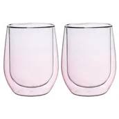 Szklanki - Altom 2-częściowy zestaw szklanek termicznych Andrea, 300 ml, różowy - miniaturka - grafika 1
