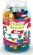 Klocki - Wader Klocki Funny Blocks 58szt 1Y37DT 1Y37DT SAM ONE SIZE - miniaturka - grafika 1