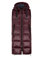 Kamizelki damskie - Sublevel Kamizelka pikowana w kolorze bordowym - miniaturka - grafika 1