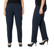 Spodnie damskie - Eleganckie Spodnie Cygaretki Damskie 306-2 7XL/8XL - miniaturka - grafika 1