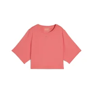 Koszulki sportowe damskie - Damska koszulka z siateczki CLOUDSPUN PUMA Peach Frost Red - miniaturka - grafika 1