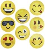 Szkolne artykuły papiernicze - Naklejki papierowe na taśmie Emotikony 500szt - miniaturka - grafika 1