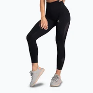 Bielizna sportowa damska - Biustonosz treningowy Gym Glamour bezszwowy black WYSYŁKA W 24H 30 DNI NA ZWROT - miniaturka - grafika 1
