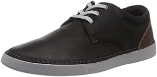 Clarks Męskie buty sznurowane Gereld, czarna skóra, 5,5 UK - Półbuty męskie - miniaturka - grafika 1