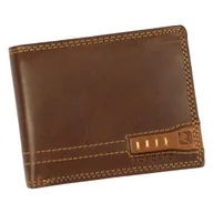 Portfele - Portfel męski skórzany PELLUCCI 185-72 Brązowy - miniaturka - grafika 1