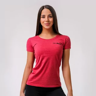 Koszulki sportowe damskie - GymBeam Koszulka Basic Vintage Red - grafika 1