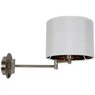Lampy ścienne - Candellux Lighting kinkiet ALEXIA 21-57532 na wysięgniku z białym abażurem lampa z wyłącznikiem do sypialni 21-57532 - miniaturka - grafika 1