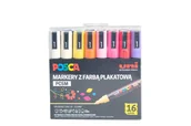Przybory szkolne - Zestaw markerów POSCA PC-5M 16 szt w ETUI/OPAKOWANIU - miniaturka - grafika 1