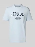 Koszulki męskie - T-shirt o kroju regular fit z czystej bawełny - miniaturka - grafika 1