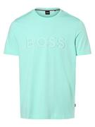 Koszulki męskie - BOSS - T-shirt męski  Tiburt 345, zielony - miniaturka - grafika 1