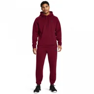Spodnie sportowe męskie - Męskie spodnie treningowe Under Armour UA Armour Fleece Pro Jogger - czerwone - UNDER ARMOUR - miniaturka - grafika 1