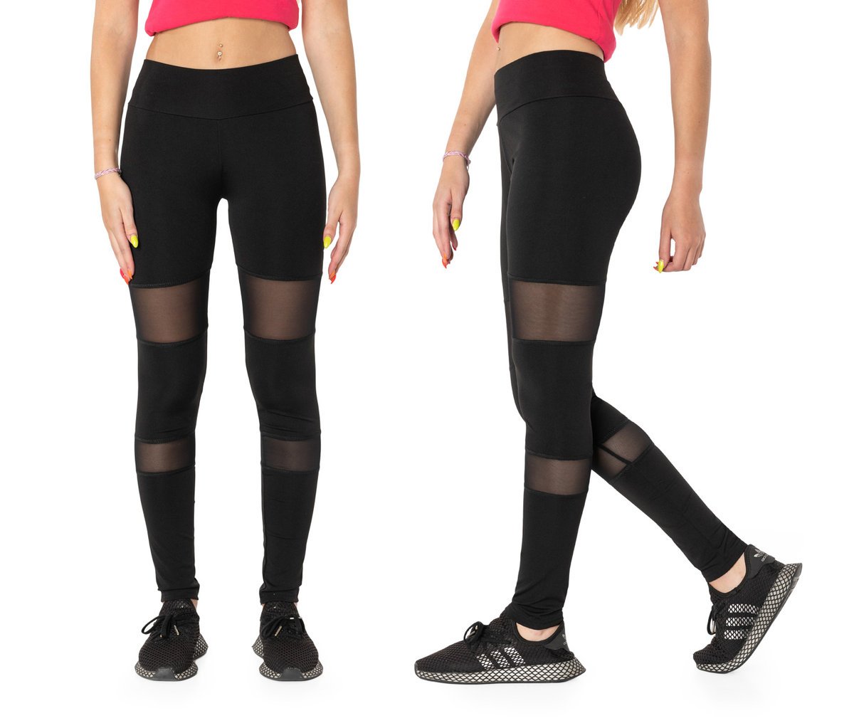 Legginsy Getry Sportowe Bambusowe Damsk 9504-3 S/M