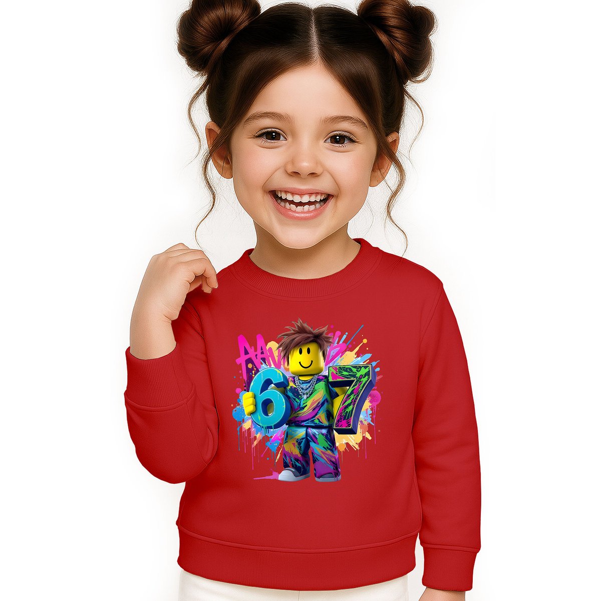 BLUZA DZIECIĘCA 67 SIX SEVEN VIRAL ROBLOX 134-140 DLA CHŁOPCA DZIEWCZYNKI