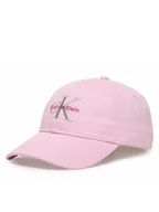 Czapki damskie - Calvin Klein Czapka z daszkiem Monologo Embroidery Baseball Hat LV04K5026G Różowy - miniaturka - grafika 1