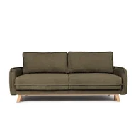 Sofy i kanapy - Jasnozielona sztruksowa rozkładana sofa 218 cm Tori – Bonami Selection - miniaturka - grafika 1