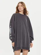 Sukienki - Roxy Sukienka dzianinowa Daydreamer ERJKD03509 Szary Relaxed Fit - miniaturka - grafika 1