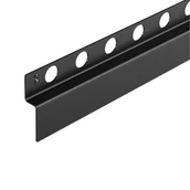 Akcesoria do armatury i ceramiki - Balneo Listwa spadkowa przyścienna - Wall Stripe BLACK 120 cm PRAWA - miniaturka - grafika 1