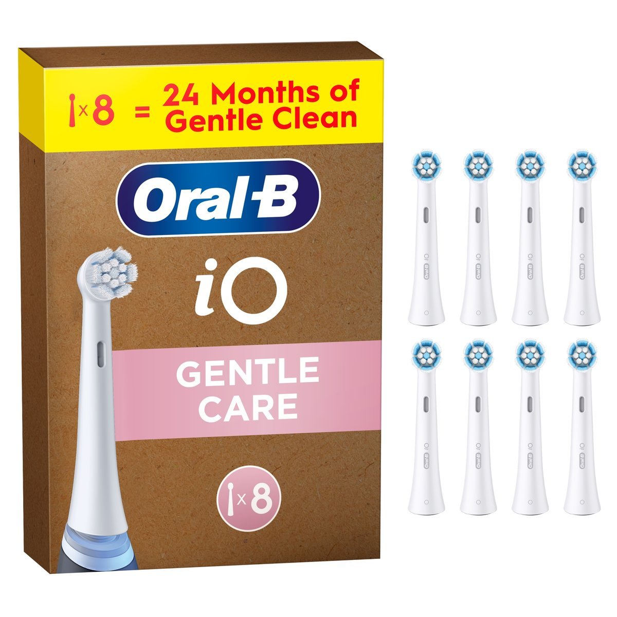 Oral-B iO Gentle Care końcówki szczoteczek do nadwrażliwych dziąseł 8 sztuk