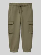 Spodnie i spodenki dla chłopców - Spodnie dresowe o kroju regular fit z kieszeniami cargo model ‘NEIL’ - miniaturka - grafika 1