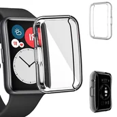 Akcesoria do pulsometrów i zegarków sportowych - Etui ochronne do Huawei Watch Fit Prze�roczyste - miniaturka - grafika 1