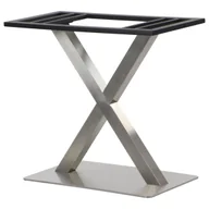 Meble modułowe i akcesoria - Podwójna podstawa stołu/stolika SH-3007-1/S, stal nierdzewna szczotkowana, wymiary 70x40x72,5 cm - do hotelu, restauracji ,baru, biura - miniaturka - grafika 1
