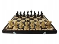 Gry planszowe - Szachy drewniane tradycyjne Polskie 31x31 - miniaturka - grafika 1