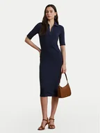 Sukienki - LAUREN RALPH LAUREN Sukienka dzianinowa 200973609001 Granatowy Slim Fit - miniaturka - grafika 1