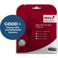 Tenis ziemny - Naciąg do rakiety tenisowej MSV Focus Hex Plus 25 biały set 12 m. - - miniaturka - grafika 1