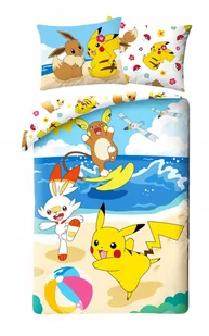 Halantex Pościel Młodzieżowa 140x200 Pokemon Pokemony - Pościel dla dzieci - miniaturka - grafika 1